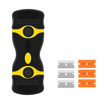 Outil de nettoyage de dissolvant de raclette de colle à lame de grattoir à Double tête