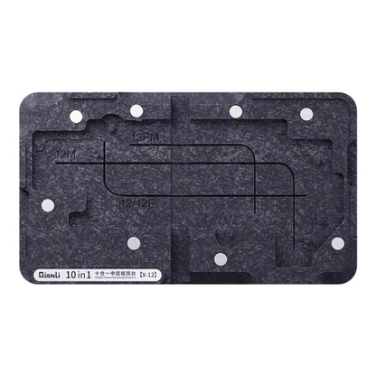 Qianli – plate-forme de reballage à cadre central 10 en 1, pour iPhone X / XS / XS Max / 11/11 Pro / 11 Pro Max / 12 / 12 Pro / 12 mini / 12 Pro Max