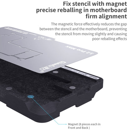 Qianli – plate-forme de reballage à cadre central 10 en 1, pour iPhone X / XS / XS Max / 11/11 Pro / 11 Pro Max / 12 / 12 Pro / 12 mini / 12 Pro Max