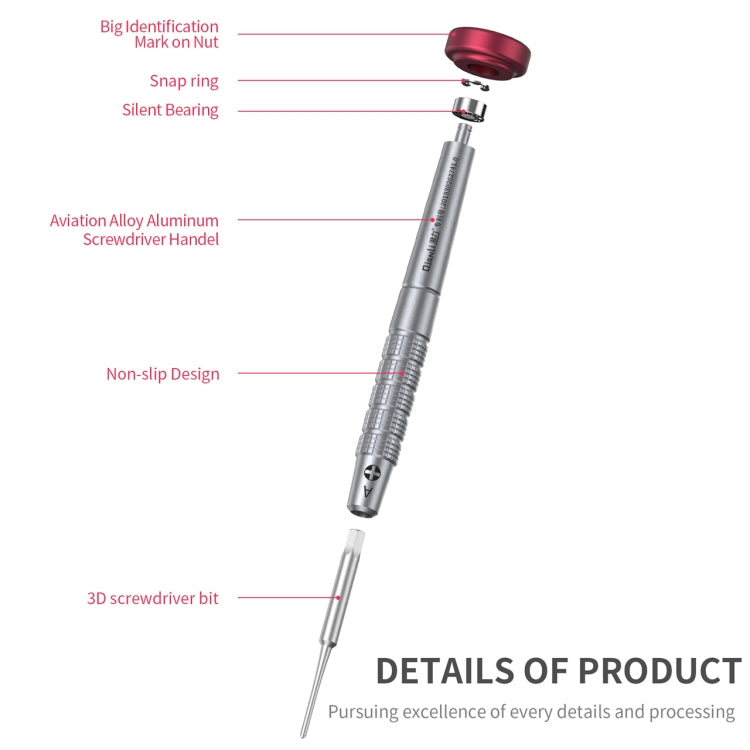Q Ianli volant 3D manche en aluminium tournevis anti-puissant, stylo son lobe
