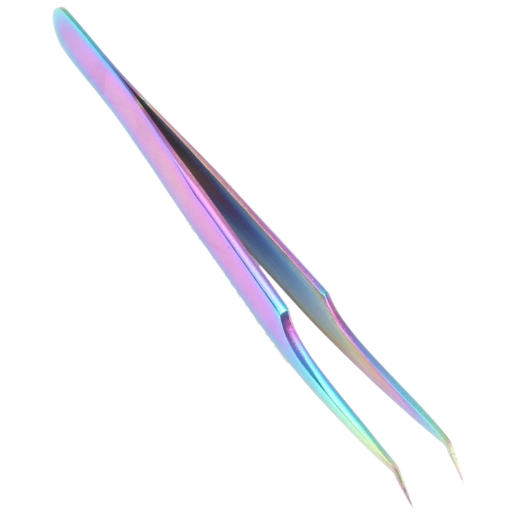 Pince à épiler courbée aux couleurs vives Vetus MCS-32B
