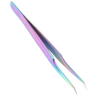 Pince à épiler courbée aux couleurs vives Vetus MCS-32B