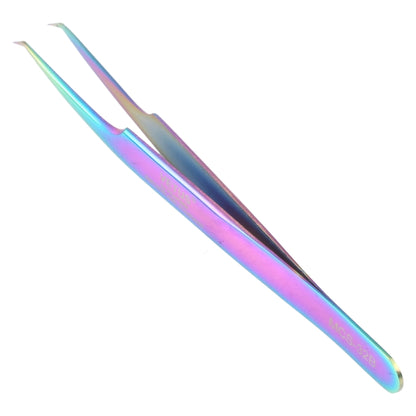 Pince à épiler courbée aux couleurs vives Vetus MCS-32B