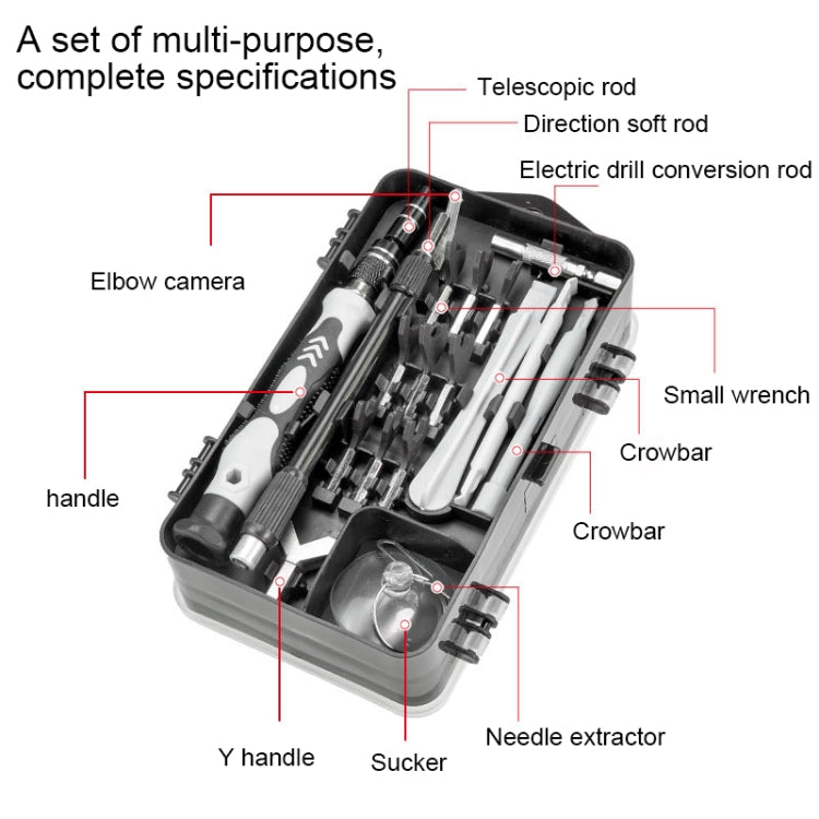 Outil de démontage de téléphone portable, bricolage 138 en 1, réparation d'horloge, outil multifonction, jeu de tournevis