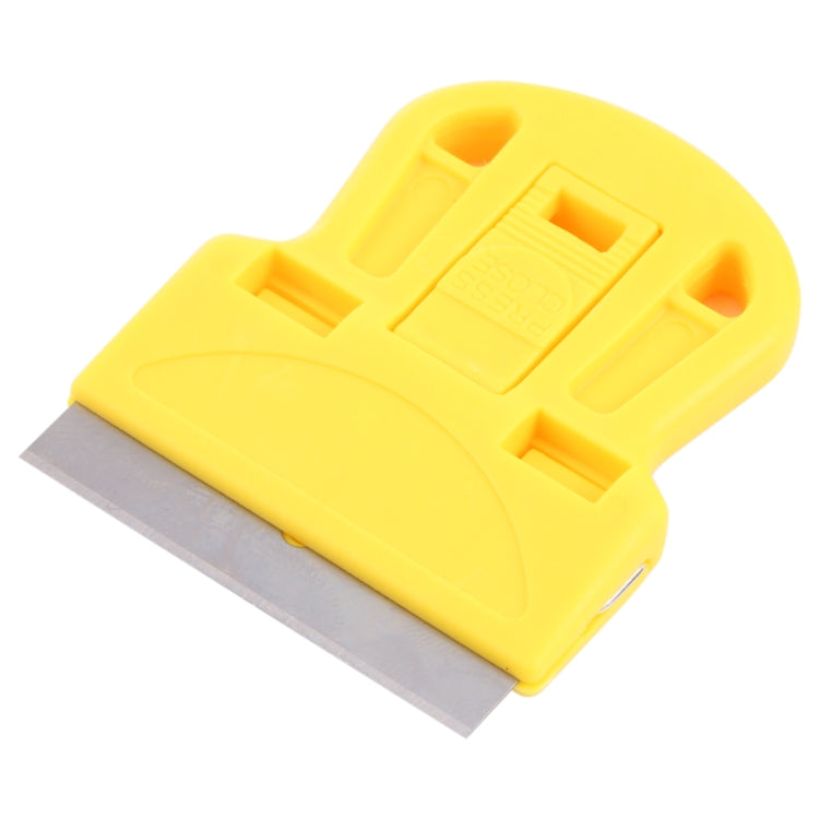 Raclette dissolvant de colle, nettoyeur d'autocollants, grattoir à poignée en plastique