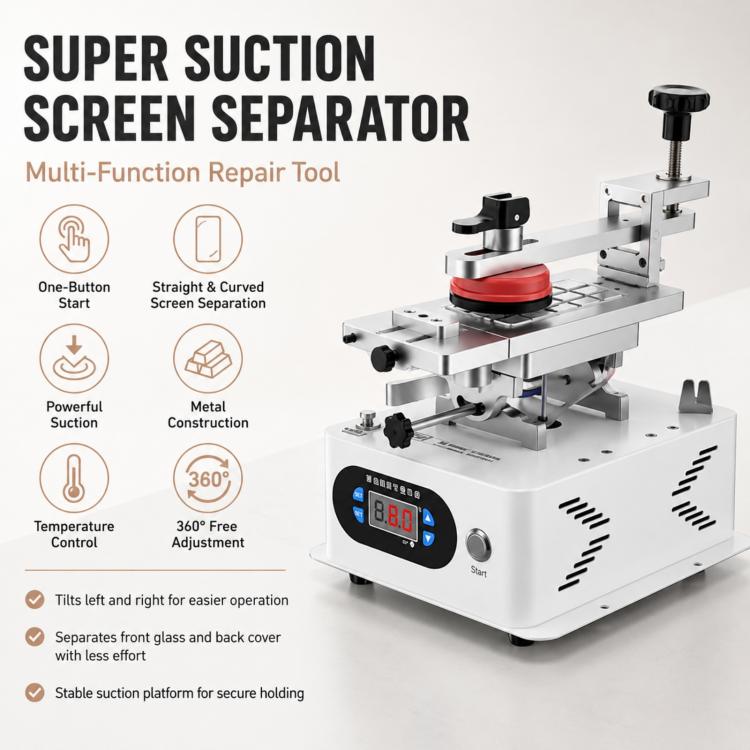 TBK 988C – séparateur rotatif LCD, dissolvant de cadre central