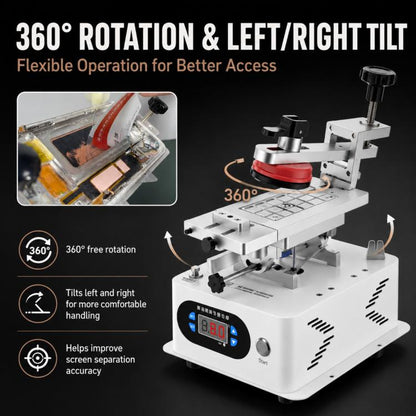 TBK 988C – séparateur rotatif LCD, dissolvant de cadre central