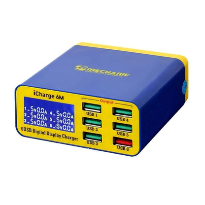 Mécanicien icharge 6M QC 3.0 USB chargeur intelligent prise en charge charge rapide avec LCD, prise ue