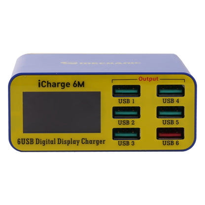 Mécanicien icharge 6M QC 3.0 USB chargeur intelligent prise en charge charge rapide avec LCD, prise ue