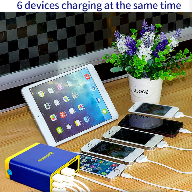 Mécanicien icharge 6M QC 3.0 USB chargeur intelligent prise en charge charge rapide avec LCD, prise ue