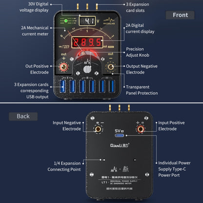Qianli LT1 – compteur de puissance à affichage numérique, alimentation isolée, Instrument de Diagnostic DC