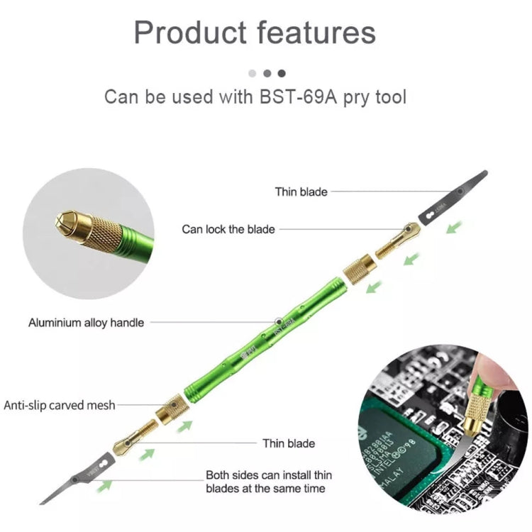 MEILLEUR BST-69A + puce CPU pour enlever la colle, outils couteau à découper bricolage