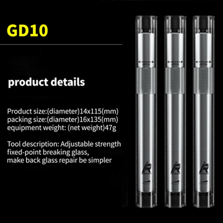 Stylo de démolition de sablage de lentille en verre arrière Mijing iRepair GD10