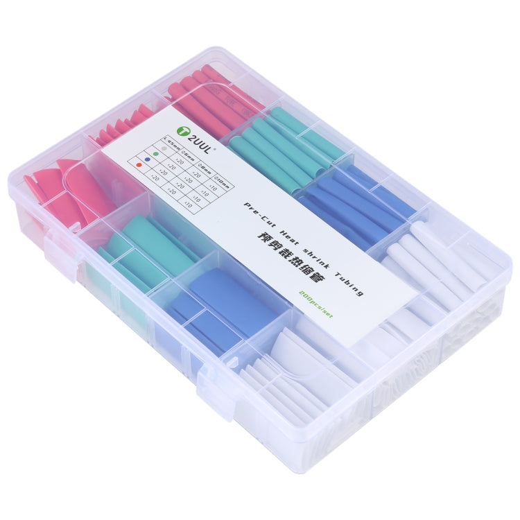 2UUL 200 pièces/ensemble gaines thermorétractables prédécoupées