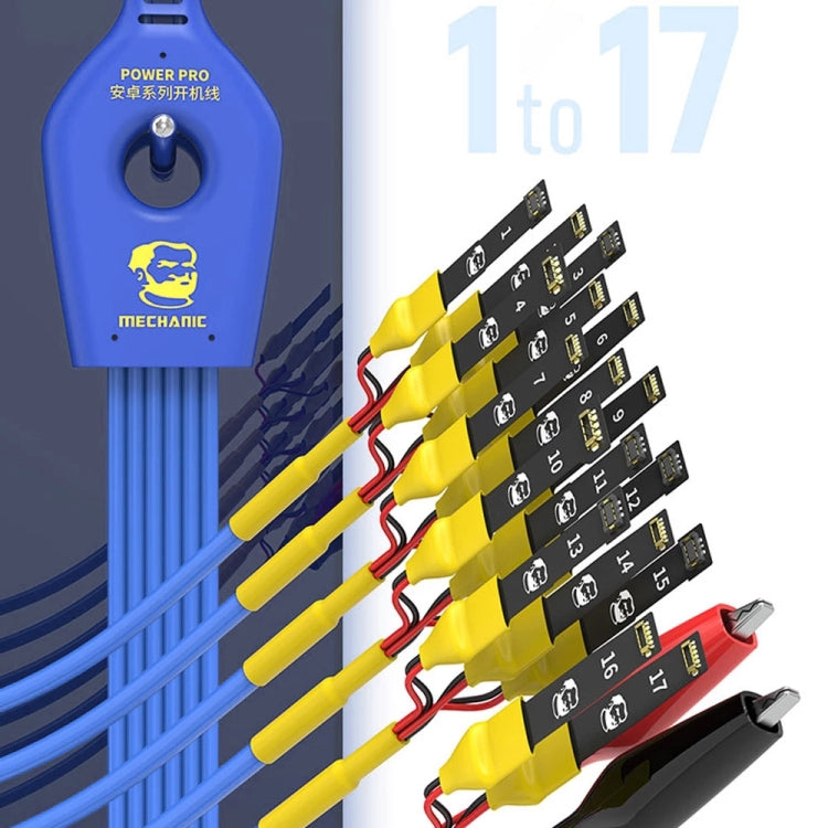 Câble de test d'alimentation pour téléphone portable Mechanic Power Pro 17 en 1 pour Android