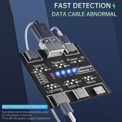 Carte de détection de câble de données USB DT3, testeur de commutation marche-arrêt de court-circuit