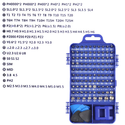 Kit d'outils de réparation de tournevis 115 en 1