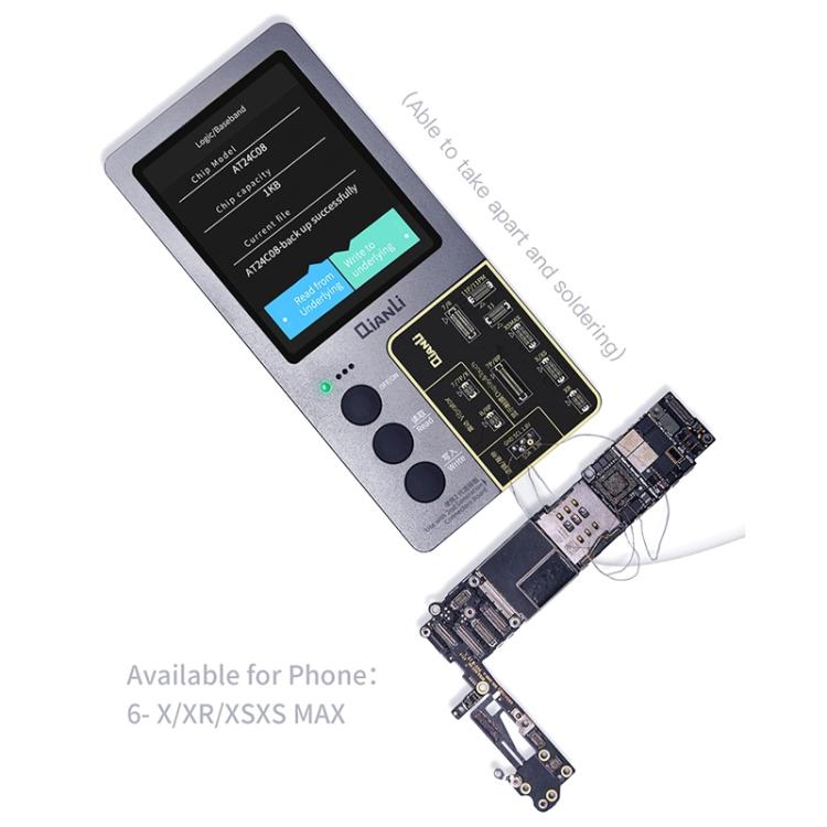 Pour iPhone 6 - 14 Pro Max 5 en 1 Qianli iCopy Plus 2.2 Ensemble de programmeur de détection de réparation, Prise : US, 5 in 1