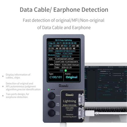 Pour iPhone 6 - 14 Pro Max 5 en 1 Qianli iCopy Plus 2.2 Ensemble de programmeur de détection de réparation, Prise : US, 5 in 1