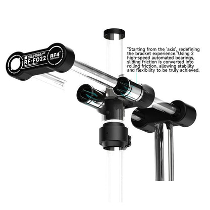 Support de microscope universel à double bras réglable et rotatif à 360° RF4 RF-FO22, RF4 RF-FO22