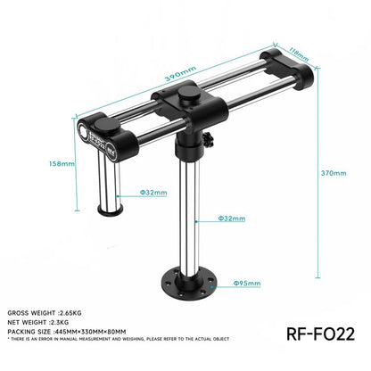 Support de microscope universel à double bras réglable et rotatif à 360° RF4 RF-FO22, RF4 RF-FO22