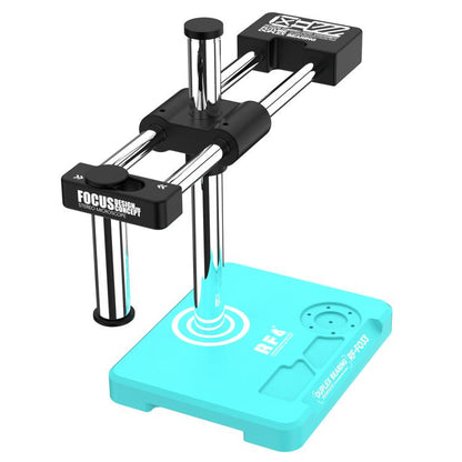 Support de microscope à bras oscillant à double axe réglable à 360 degrés RF4 RF-FO33 avec base pour la plupart des microscopes, RF4 RF-FO33