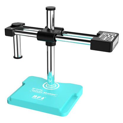 Support de microscope à bras oscillant à double axe réglable à 360 degrés RF4 RF-FO34 avec base pour la plupart des microscopes, RF4 RF-FO34