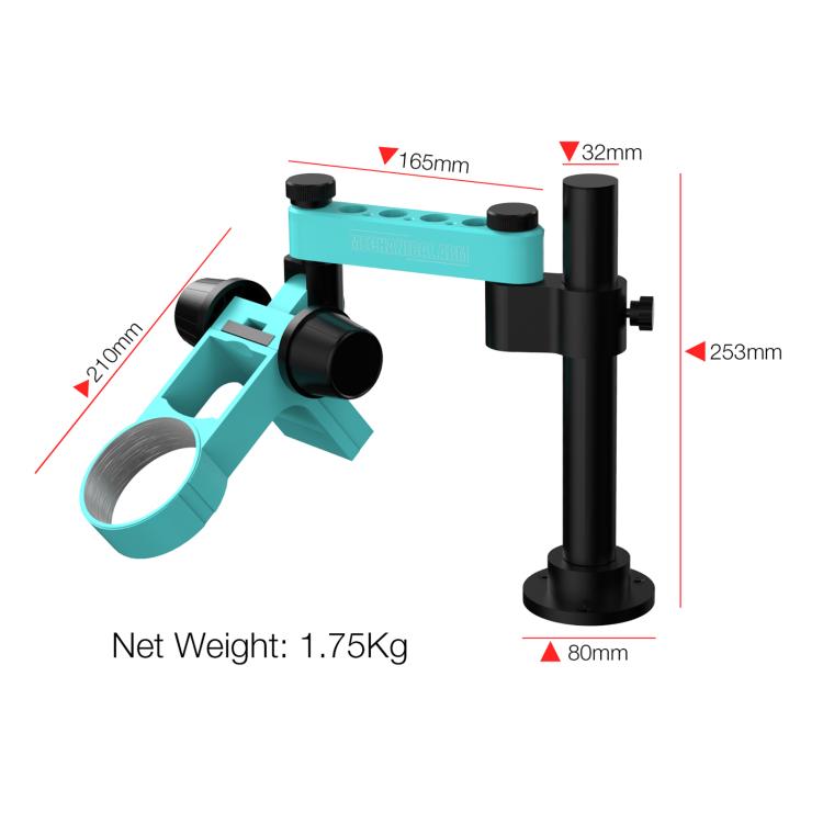 Bras articulé télescopique RF4 RF-FO19, support universel rotatif pour microscope stéréo, RF4 RF-FO19