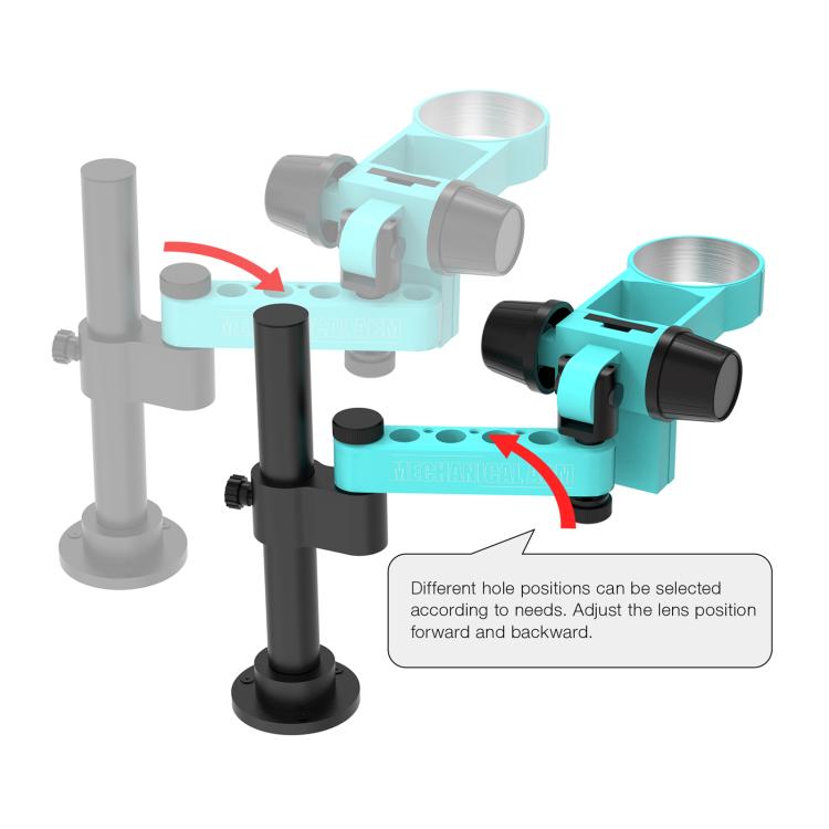 Bras articulé télescopique RF4 RF-FO19, support universel rotatif pour microscope stéréo, RF4 RF-FO19