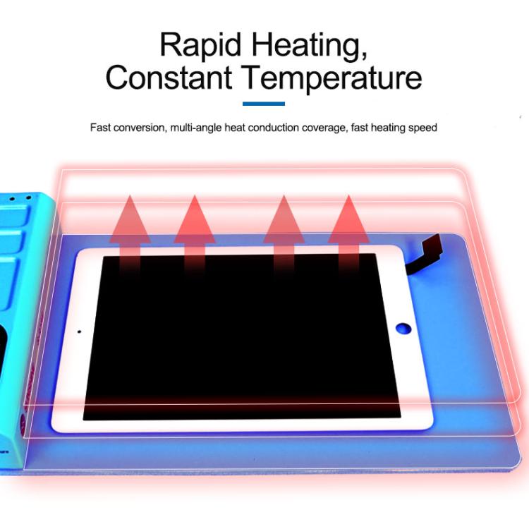 SUNSHINE S-918E Coussin chauffant pour le retrait d'écran LCD et la réparation de téléphones portables, prise UE, SUNSHINE S-918E(EU Plug)