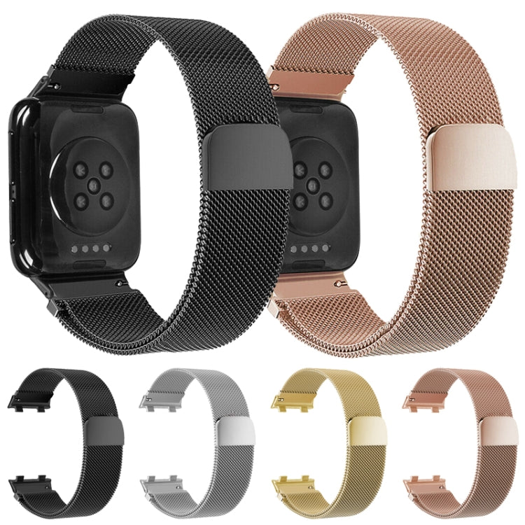 Pour montre OPPO 41MM montre intelligente bracelet en acier inoxydable milanais