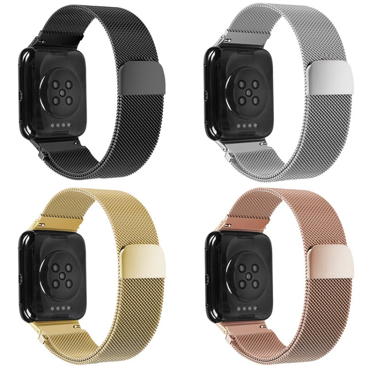 Pour OPPO Watch 46MM Smart Watch Bracelet en acier inoxydable milanais