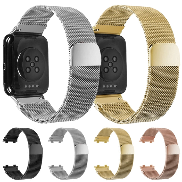 Pour OPPO Watch 46MM Smart Watch Bracelet en acier inoxydable milanais