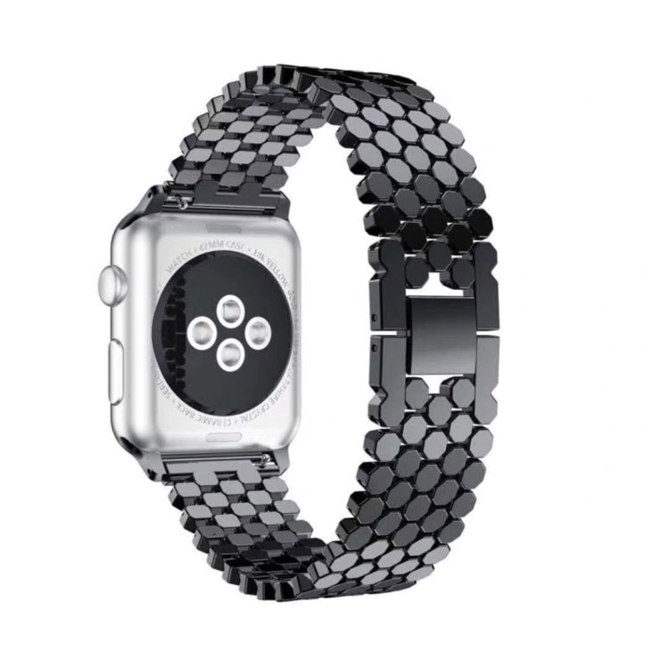 Pour Apple Watch Series 5 & 4 44mm / 3 & 2 & 1 42mm Bracelet de montre en acier inoxydable nid d'abeille, For Apple Watch Series 5 & 4 44mm
