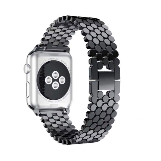 Pour Apple Watch Series 5 & 4 40mm / 3 & 2 & 1 38mm Bracelet en acier inoxydable nid d'abeille, For Apple Watch Series 5 & 4 40mm