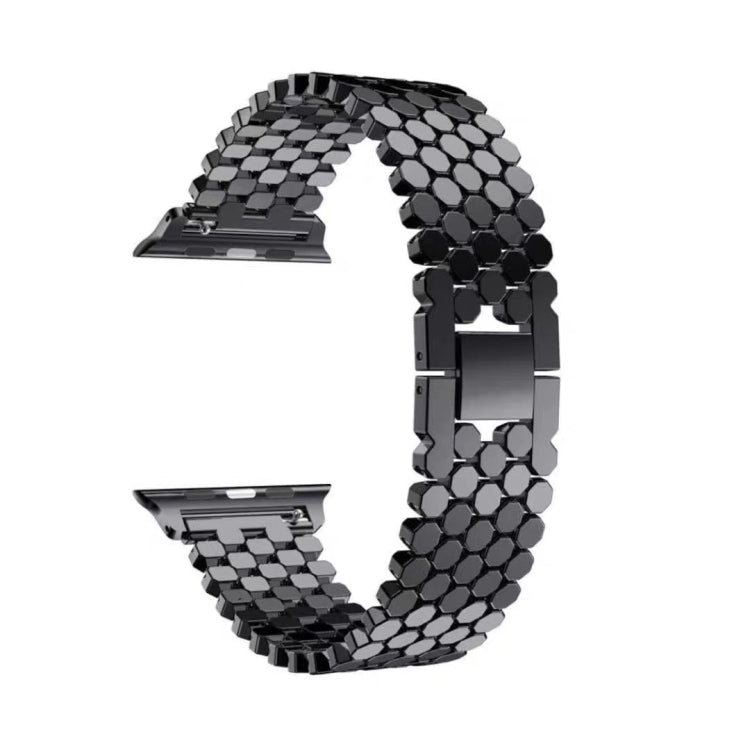 Pour Apple Watch Series 5 & 4 40mm / 3 & 2 & 1 38mm Bracelet en acier inoxydable nid d'abeille, For Apple Watch Series 5 & 4 40mm