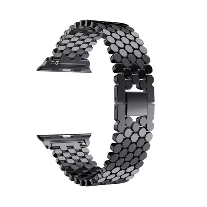 Pour Apple Watch Series 5 & 4 40mm / 3 & 2 & 1 38mm Bracelet en acier inoxydable nid d'abeille, For Apple Watch Series 5 & 4 40mm
