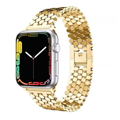 Pour Apple Watch Series 5 & 4 40mm / 3 & 2 & 1 38mm Bracelet en acier inoxydable nid d'abeille, For Apple Watch Series 5 & 4 40mm