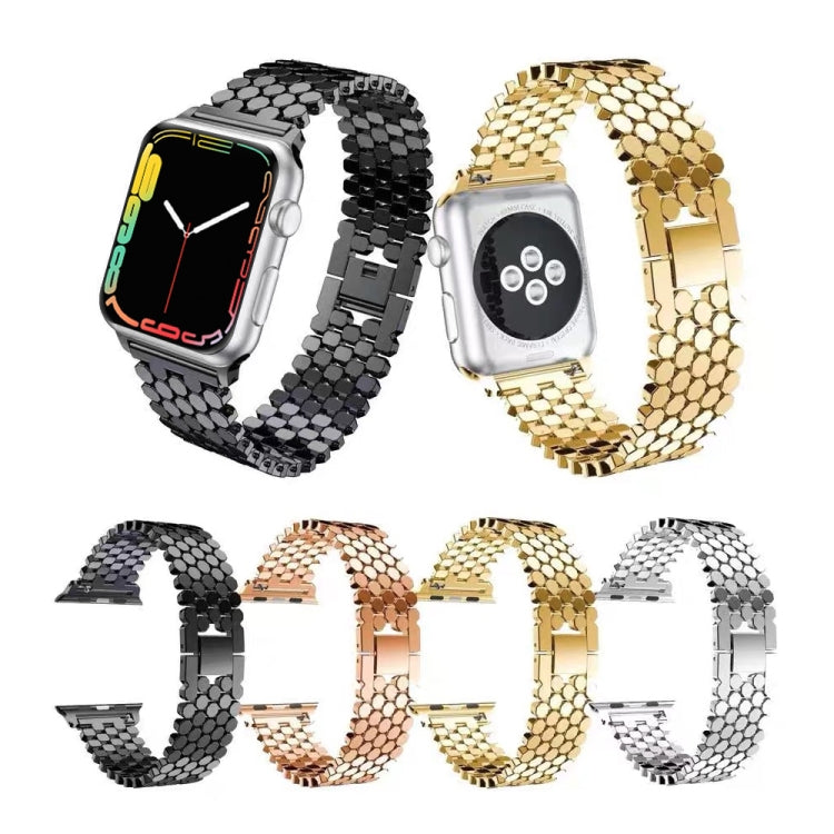 Pour Apple Watch Series 5 & 4 40mm / 3 & 2 & 1 38mm Bracelet en acier inoxydable nid d'abeille, For Apple Watch Series 5 & 4 40mm