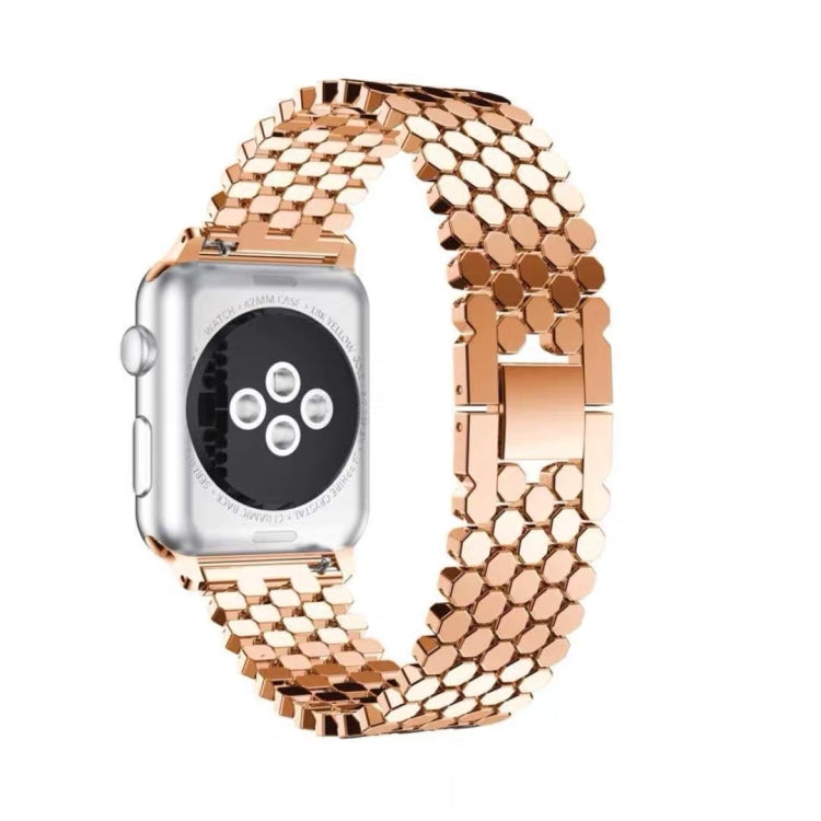 Pour Apple Watch Series 5 & 4 40mm / 3 & 2 & 1 38mm Bracelet en acier inoxydable nid d'abeille, For Apple Watch Series 5 & 4 40mm