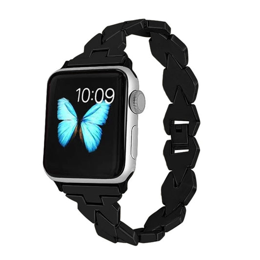 Apple Watch Series 5 & 4 40 mm / 3 & 2 & 1 38 mm Bracelet en acier inoxydable avec diamants, For Apple Watch Series 5 & 4 40mm