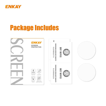 2 PCS ENKAY Hat-Prince 0.2mm 9H 2.15D Bord Incurvé Protecteur D'écran En Verre Trempé Film De Montre, For Garmin Forerunner 45 / 45S, For Garmin Forerunner 735 / 735XT, For Garmin Instinct Tactical, For Garmin Approach S62, For Garmin Swim 2