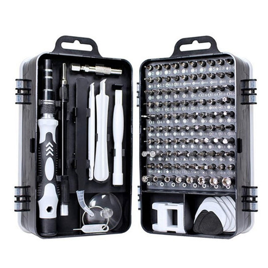 Ensemble d'outils de maintenance de démontage d'ordinateur de téléphone portable de tournevis de précision 115 en 1