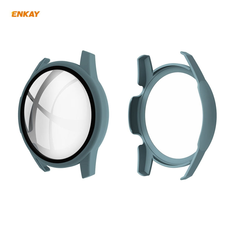 Pour Huawei Watch GT 2 46mm ENKAY Chapeau-Prince ENK-AC8202 Couverture Complète PC Étui Givré + 9H Protecteur En Verre Trempé
