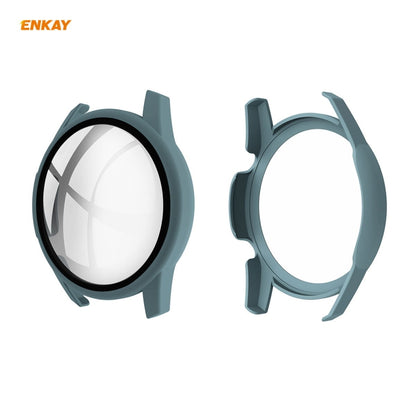 Pour Huawei Watch GT 2 46mm ENKAY Chapeau-Prince ENK-AC8202 Couverture Complète PC Étui Givré + 9H Protecteur En Verre Trempé