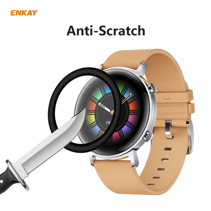 2 PCS ENKAY Hat-Prince 3D Plein Écran Soft PC Edge + PMMA HD Film Protecteur D'écran, For Huawei Watch GT 2 42mm, For Samsung Galaxy Active 2 40mm, For Samsung Galaxy Active 2 44mm, For Xiaomi Mi Band 4, For Fitbit Versa 2