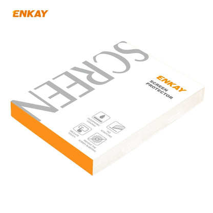 2 pièces ENKAY chapeau-prince 0.2mm 9H dureté de Surface 3D anti-déflagrant en alliage d'aluminium bord plein écran Film d'écran en verre trempé, For Apple Watch 6/5/4/SE 40mm