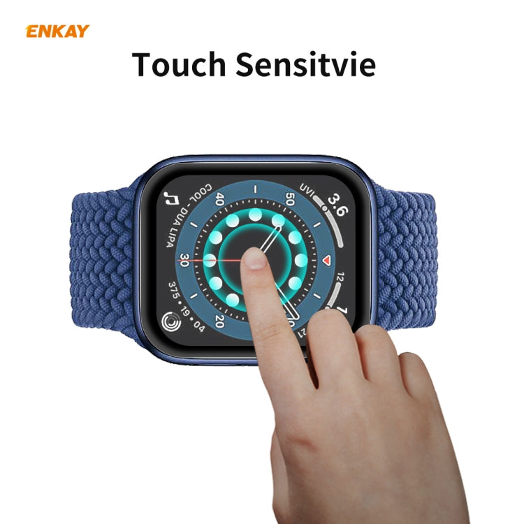 2 pièces pour Apple Watch Series 6/5/4/SE 44mm ENKAY Hat-Prince 3D plein écran PET courbé à chaud Film de protection d'écran HD, For Apple Watch Series 6/5/4/SE 44mm