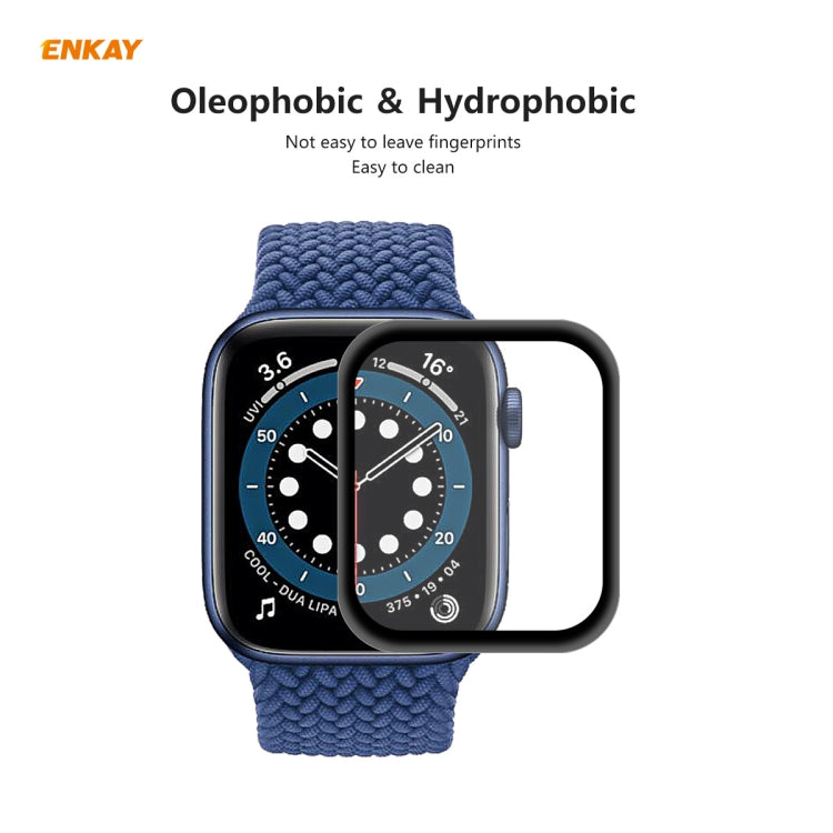 2 pièces pour Apple Watch Series 6/5/4/SE 44mm ENKAY Hat-Prince 3D plein écran PET courbé à chaud Film de protection d'écran HD, For Apple Watch Series 6/5/4/SE 44mm