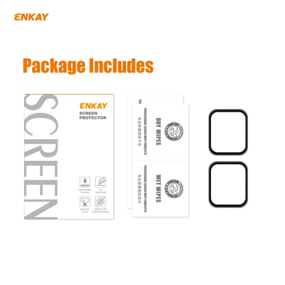 2 pièces pour Apple Watch Series 6/5/4/SE 44mm ENKAY Hat-Prince 3D plein écran PET courbé à chaud Film de protection d'écran HD, For Apple Watch Series 6/5/4/SE 44mm